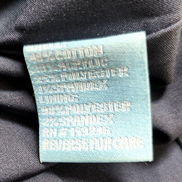 J.Mclaughlin Zinnia Tweed V Neck Dress Blue White Size 4 - Picture 7 of 7